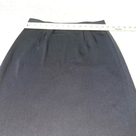 Missook knee length skirt pint knit black stretch SZ SM - Picture 7 of 9